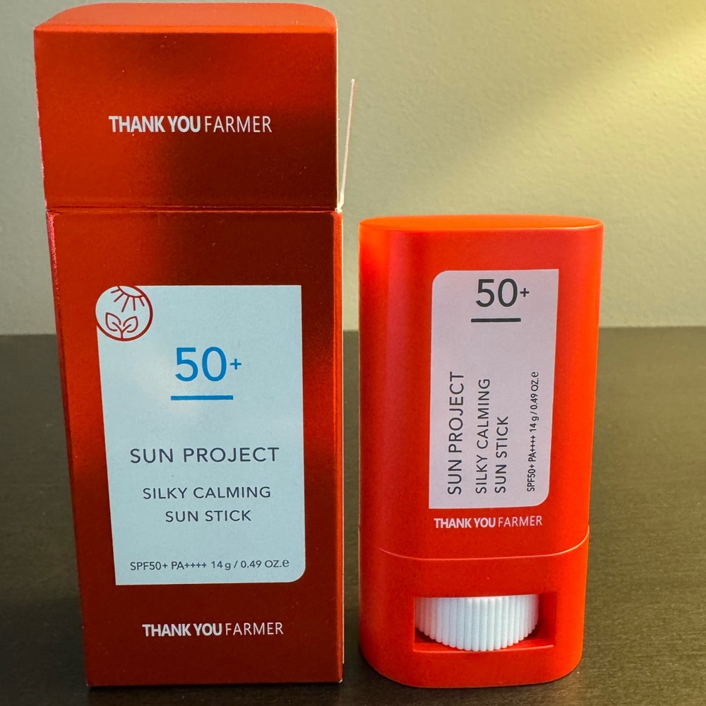 Thank You Farmer Sun Project Silky Calming Sun Stick SPF50 14 g .49 oz NIB 4/26